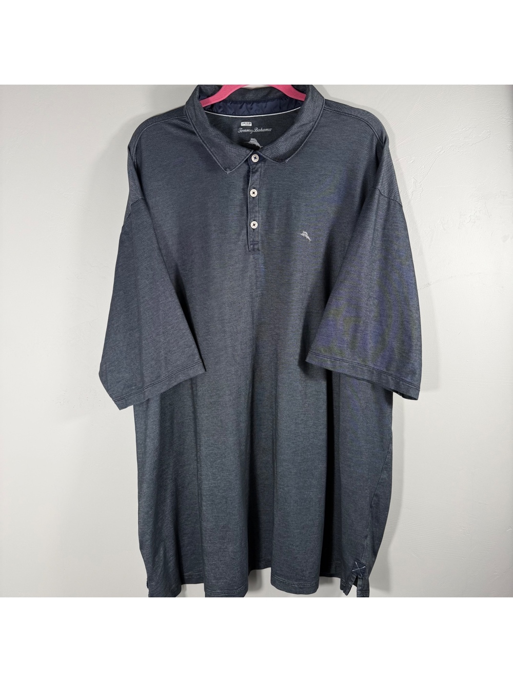 Tommy Bahama Polo Shirt | 3XT Big & Tall | Gray | Stretch Cotton Blend